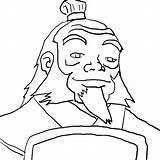 Iroh Uncle sketch template