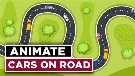 animate cars  road   custom path  effects cc  tutorial youtube