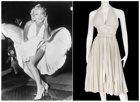 iconic marilyn monroe dress personal     auction