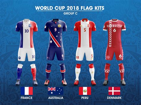 world cup 2018 flag kits on behance