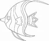 Fish Exotic Tropical Getdrawings Drawing Coloring Pages sketch template