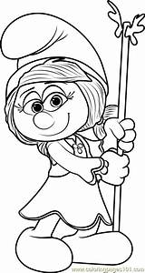 Coloring Pages Smurfwillow Smurfs Willow Village Getcolorings Color Coloringpages101 Lost sketch template