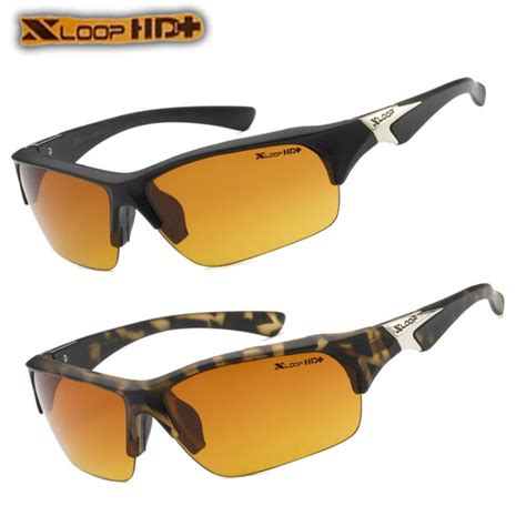 xloop sport hd night driving vision sunglasses yellow high definition
