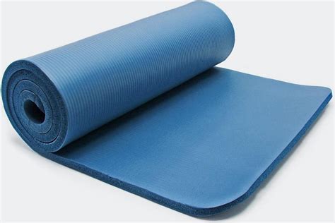 yogamat fitnessmat blauw      cm gymnastiekmat fitness yoga gym joga bolcom