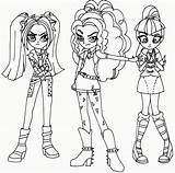 Coloring Pony Little Pages Equestria Girls Printable Popular sketch template