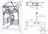 Pavilion Sketches Barcelona Mies Rohe Der Van Coroflot Template sketch template
