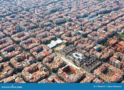 vista aerea de barcelona imagen de archivo imagen de ciudad
