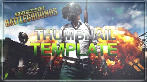 player unknown battle groundspubg thumbnail template youtube