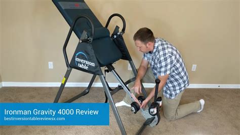 review ironman  inversion table youtube