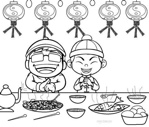 printable chinese  year coloring pages  kids