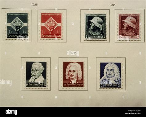 stamps   pfennig  res stock photography  images alamy