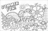 Summer Pages Coloring Preschoolers Getcolorings Childrens sketch template
