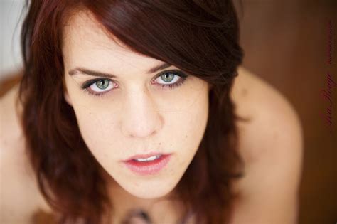 sexy green eyed redhead in lingerie amateur nude art by ava rouge