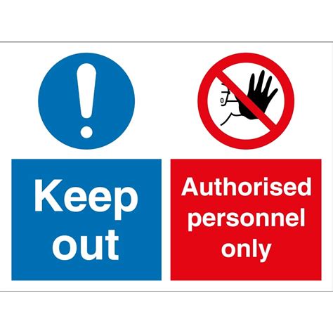 authorised personnel  signs  key signs uk