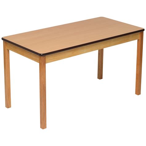 natural rectangular classroom tables