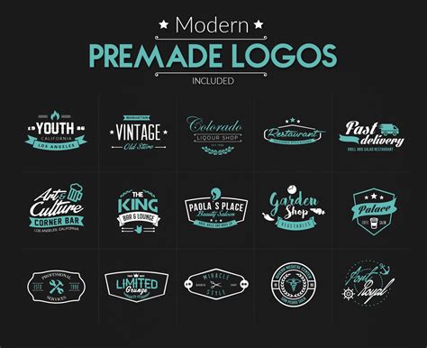 graphicboom ultimate logo generator frames labels icons shapes fonts