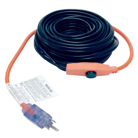product detail  ft pipe heating cable  thermostat gray