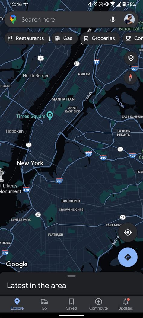 google maps  finally rolling   proper dark mode