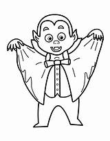Vampire Coloring Pages Halloween Kids Cute Printable Print Colouring Vampires Sheets Color Outline Real Template Holidays Ages Popular Clipartmag Cliparts sketch template