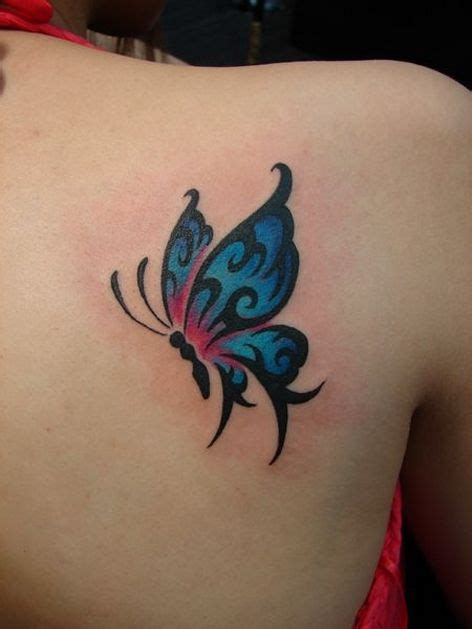 40 ideas butterfly tattoos on back for women butterfly