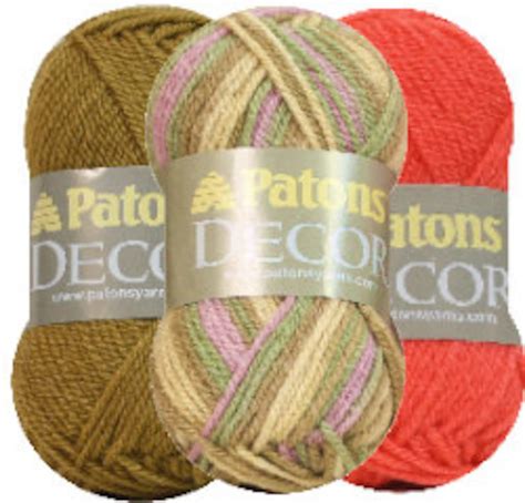 yarn patons decor assorted colors etsy