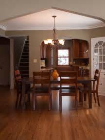 simple craftsman style dining room  wood furniture