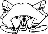 Goofy Seek Coloring Hide Wecoloringpage Cartoon sketch template