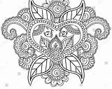 Coloring Mehndi Pages Clever Getdrawings Getcolorings sketch template