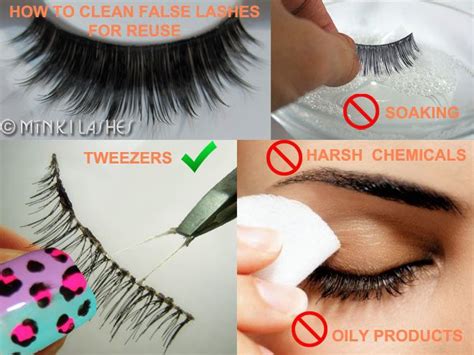 clean false eyelashes  reuse dos  donts minki lashes