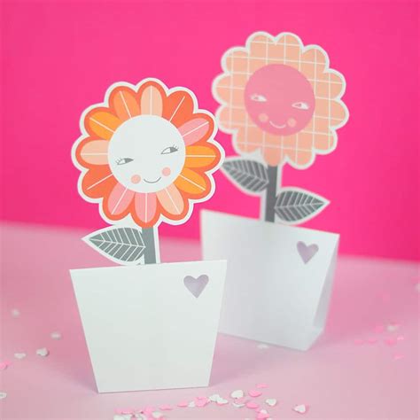 paper flower vases   printable  wonderful