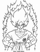 Goku Saiyan Socialissues sketch template