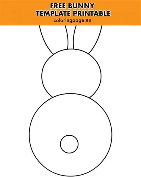 bunny template printable   images  zen doodles