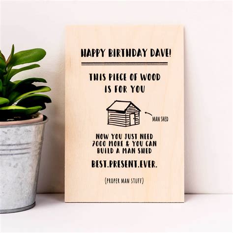 Husband Birthday Card Man Shed By Coulson Macleod