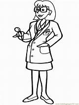Coloring Doctor Pages Woman Printable Popular sketch template