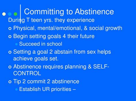 ppt abstinence a responsible decision chapter 12 lesson