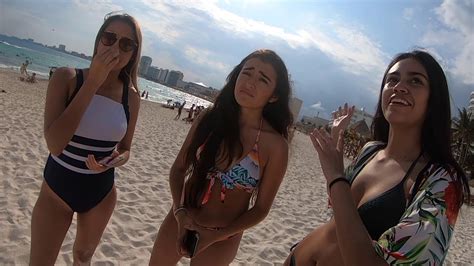Approaching 3 Hot Mexican Girls On The Beach Youtube