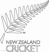 Cricket Logo Coloring Pages Coloringkids Zealand Team Kids Printable sketch template