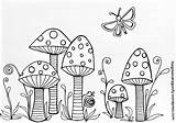 Coloring Toadstool Pages Printable Toadstools Gnome Drawing Fairy Bullet Fungi Sheets Print Colouring Colour Easy Getcolorings Getdrawings Doodle Gnomes Adult sketch template