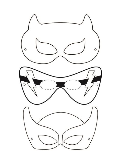 superhero cutouts printable  printable captain america mask