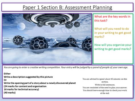 aqa english language paper  section  planning lesson teaching resources