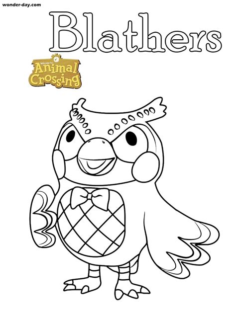 animal crossing coloring pages  printable coloring pages