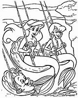Zeemeermin Kleurplaten Disneykleurplaten Kleurplaat Mermaid sketch template