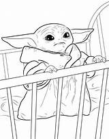 Yoda Grogu Ausmalbilder Mandalorian Drawing Colouring Babyyoda Meister Wonder Ioda Bebé sketch template