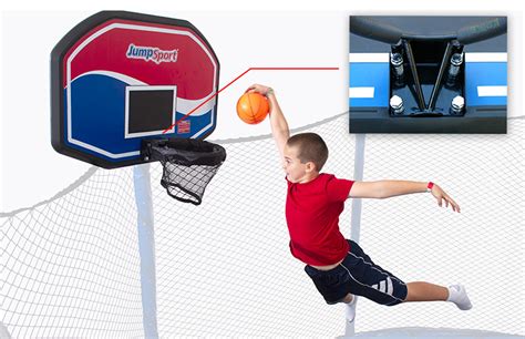 jumpsport classic proflex trampoline basketball set