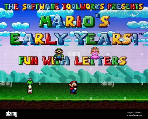 Marios Early Years Fun With Letters Snes Super Nintendo Editorial