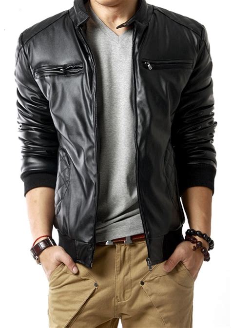 mens leather coats    ideal studded leather jacket