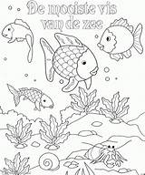 Kleurplaat Onderwaterwereld Kleurplaten Vissen Aquarium Zee Onder Dieren Vis Oceaan Regenboogvis Downloaden Uitprinten Sitik Oren Buntute Rodo Terborg600 sketch template