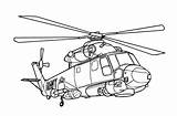 Helicopter Elicottero Hubschrauber Elicotteri Ausdrucken Militare sketch template