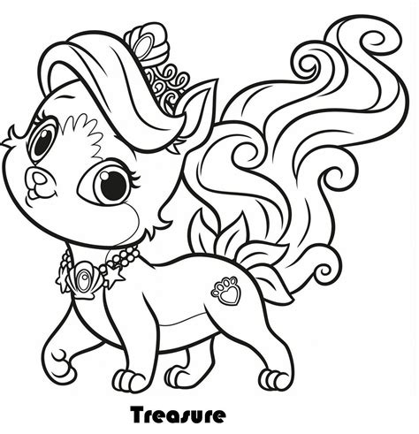 treasure  palace pets coloring pages puppy coloring pages cat