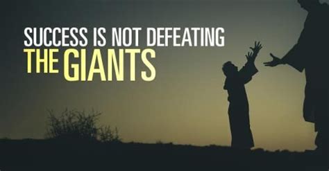 view article success    defeating  giants preaching